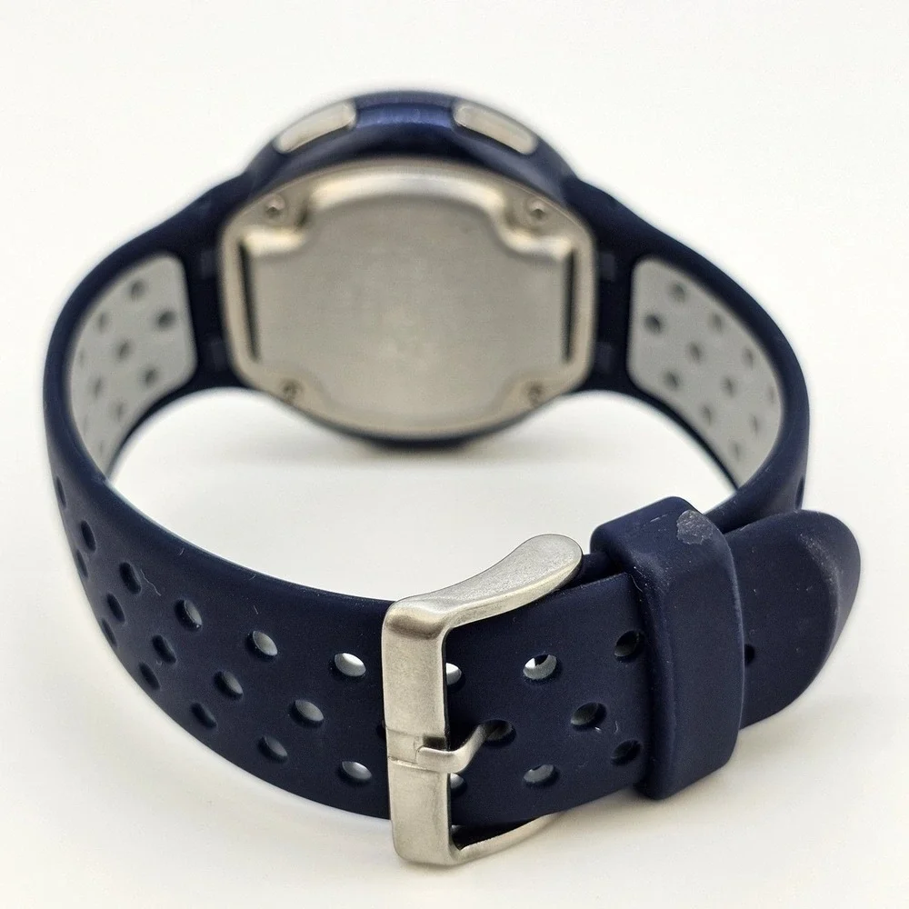 Armitron Digital Men's Watch 43MM Dark Blue‎ Case Dark Blue Gray Plastic Bands